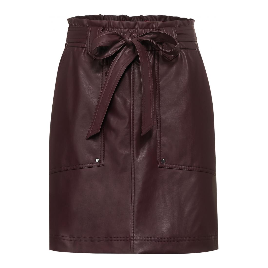 Street One Röcke kurz Damen PU Paperbag skirt L52cm